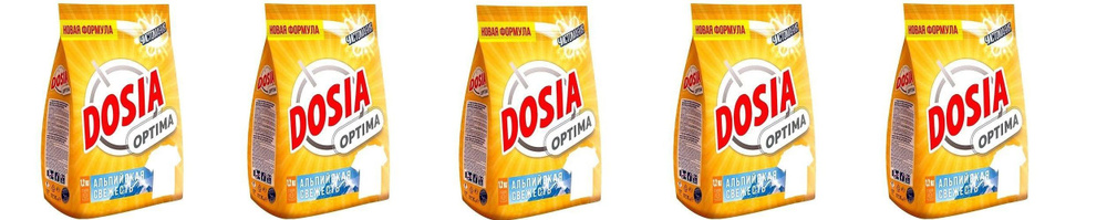 Порошок DOSIA OPTIMA Альпийская свежесть, 1,2кг х 5шт #1