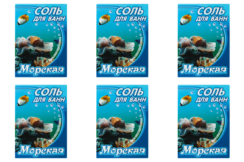 Бахташ Соль для ванн Морская, 400 г 6 шт #1