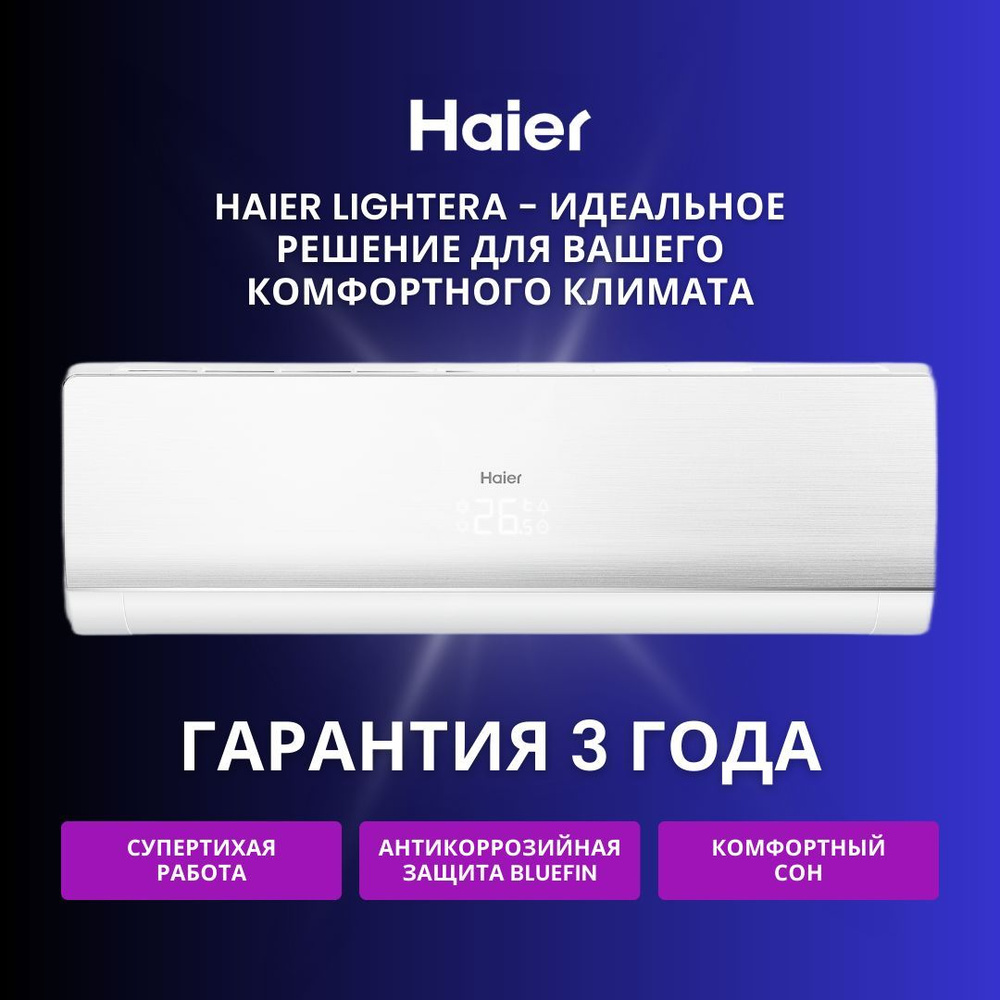 Инверторная сплит-система Haier Lightera AS12NS6ERA-W / 1U12BS3ERA #1