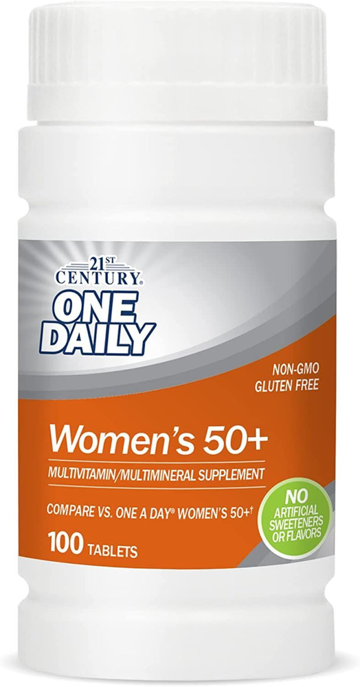21st Century, One Daily, мультивитамины и минералы для женщин старше 50 лет, 100 таблеток  #1