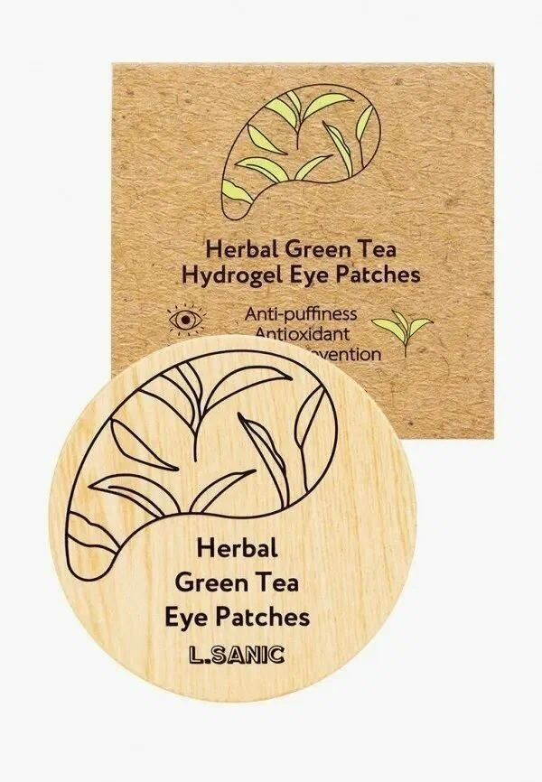 L.Sanic Патчи гидрогелевые с экстрактом зеленого чая Herbal Green Tea Hydrogel Eye Patches, 60шт  #1