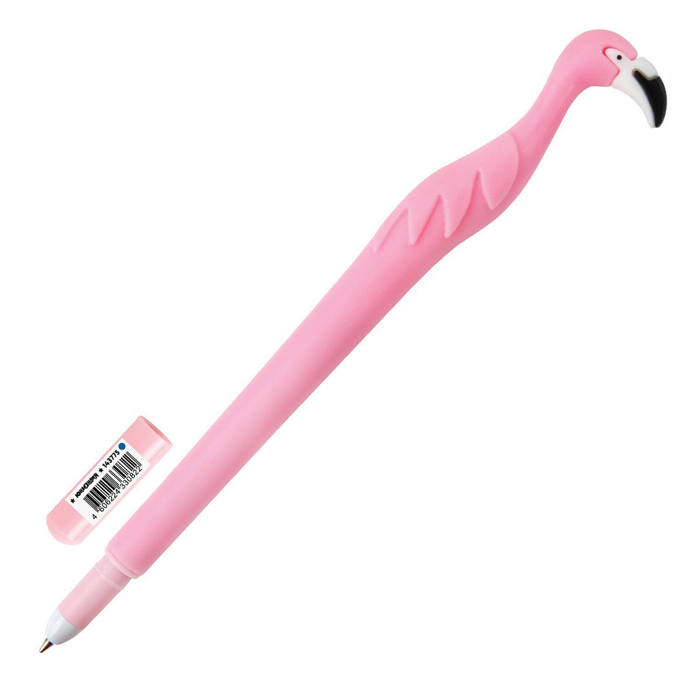 Ручка фигурная шариковая CENTRUM Flamingo , СИНЯЯ, узел 0,7 мм, 1 шт.  #1