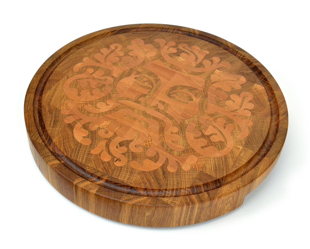 Wooden Plate Maxim Kozlov Разделочная доска "Дубовый дед_клен", 29х29 см, 1 шт  #1