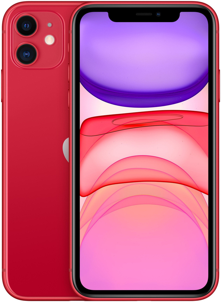 Apple Смартфон 11 4/64 ГБ, красный, Восстановленный #1