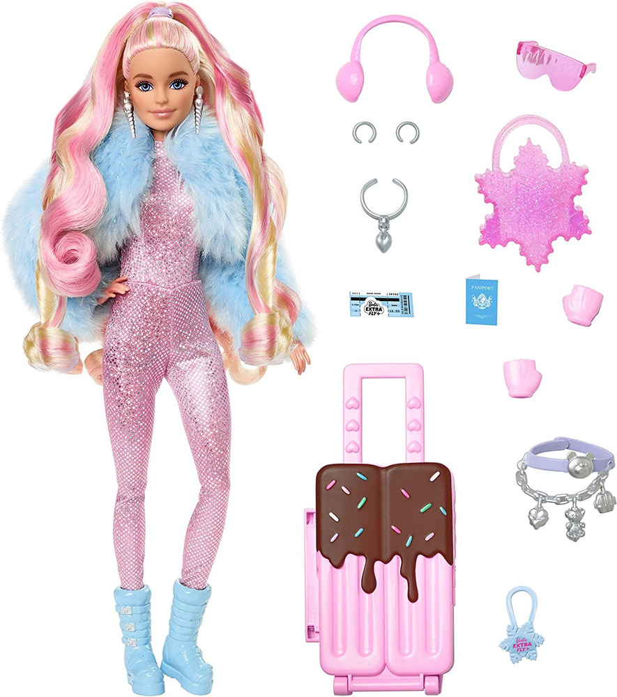 Кукла Барби коллекционная Extra Fly Зимняя сказка #1
