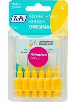 Межзубные ершики TePe Interdental Brush желтые #1