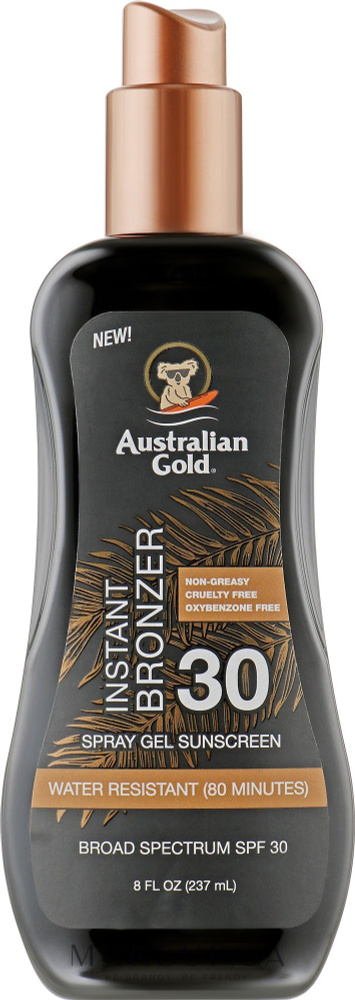 SPF 30 Instant Bronzer, Australian Gold, Солнцезащитный спрей 237 мл #1