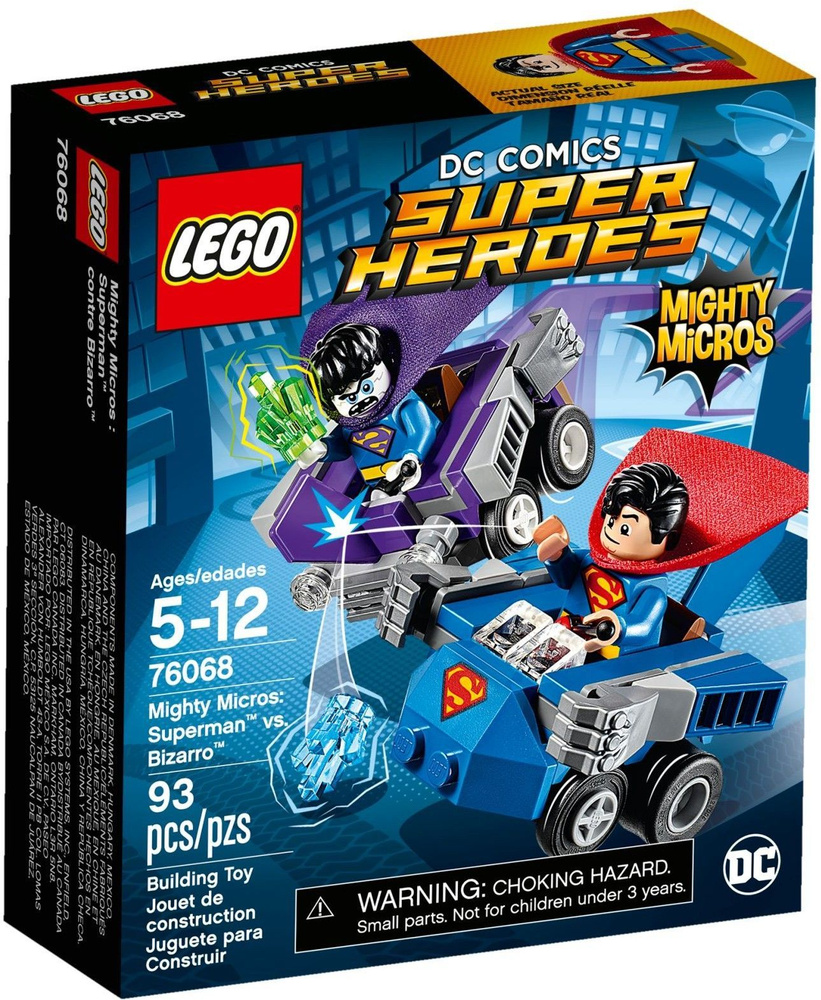 Конструктор LEGO DC Comics 76068 Супермен против Бизарро - купить с  доставкой по выгодным ценам в интернет-магазине OZON (1045303879)