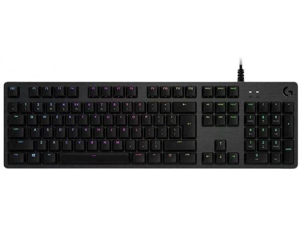 Logitech G Игровая клавиатура проводная G512 Carbon, GX Brown, черный  #1