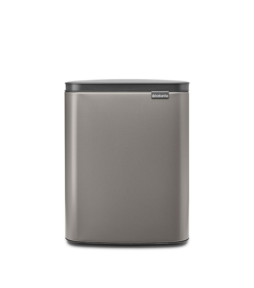 Бак мусорный Brabantia "Bo" платиновый 12л 230387 #1