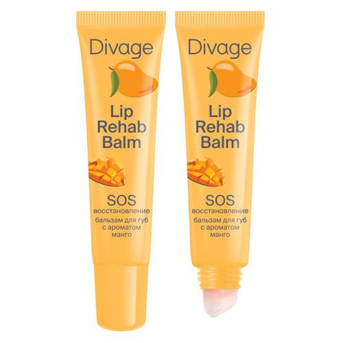 DIVAGE / Lip Rehab Balm Восстанавливающий бальзам для губ SOS-восстановление, манго  #1