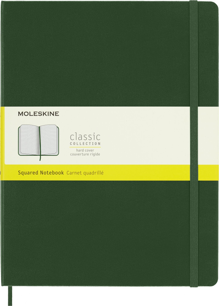 Блокнот Moleskine CLASSIC QP091K15 XLarge 190х250мм 192стр. клетка твердая обложка зеленый  #1