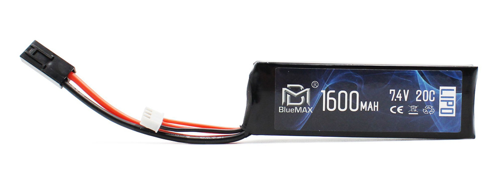 Аккумулятор BlueMax, 1600mAh, LiPo, 7.4V, 20C, Stick #1