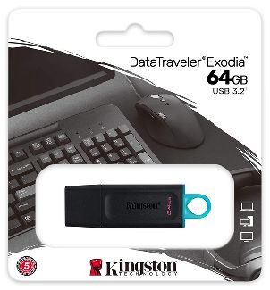 Kingston USB-флеш-накопитель Флеш-накопитель USB 3.2 64 Gb DTX/64GB #1