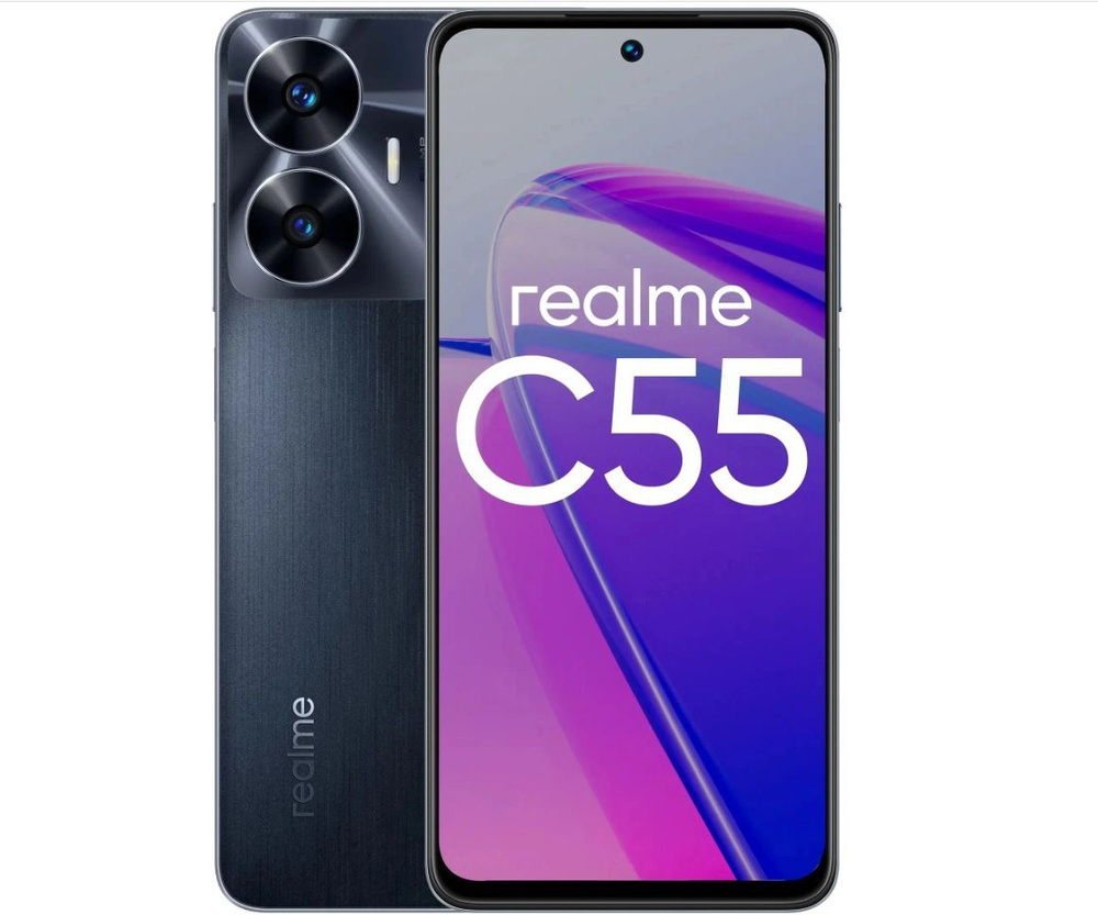 realme Смартфон С55 ядер - 8x(2 ГГц), 8 Гб, 2 SIM, IPS, 2400x1080, камера 64+2 Мп, NFC, 4G, GPS, 5000 #1