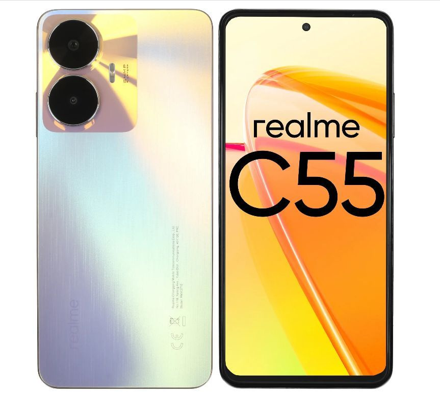 realme Смартфон С55 ядер - 8x(2 ГГц), 8 Гб, 2 SIM, IPS, 2400x1080, камера 64+2 Мп, NFC, 4G, GPS, 5000 #1