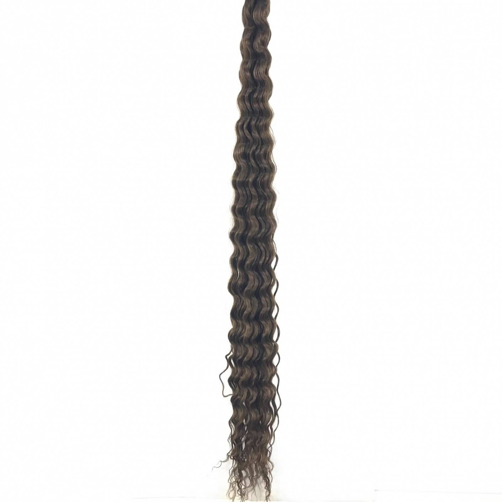 Прядь-канекалон Кудри Ариэль, цвет темно-коричневый, 80см, 120гр, 1 шт  #1