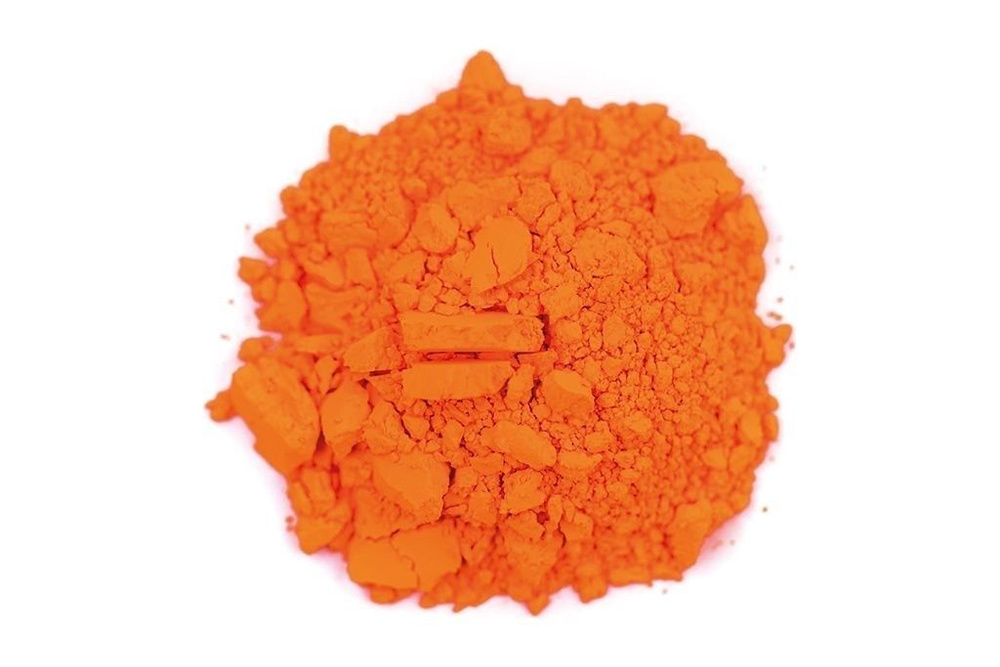 Пигмент флуоресцентный "Kremer" Fluorescent Golden Orange (Золотистый флуо), 100 гр.  #1