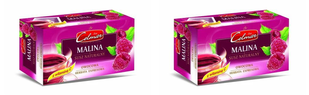 CELMAR Чай Fruit tea Raspberry 20 пакетиков , 2 шт. #1