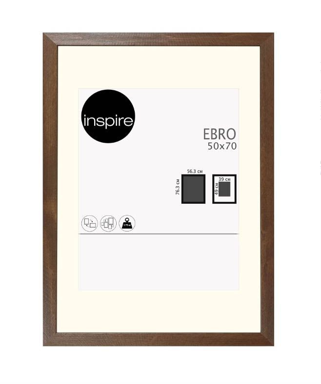 Рамка Inspire Ebro 50x70 см цвет темный дуб #1