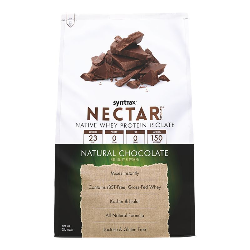 Изолят сывороточного протеина Syntrax Nectar Naturals 908 гр Шоколад  #1