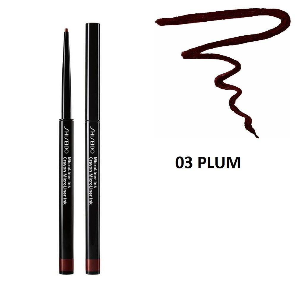 SHISEIDO Тонкая подводка-карандаш для глаз MicroLiner Ink, 03 PLUM, 0.08 г  #1