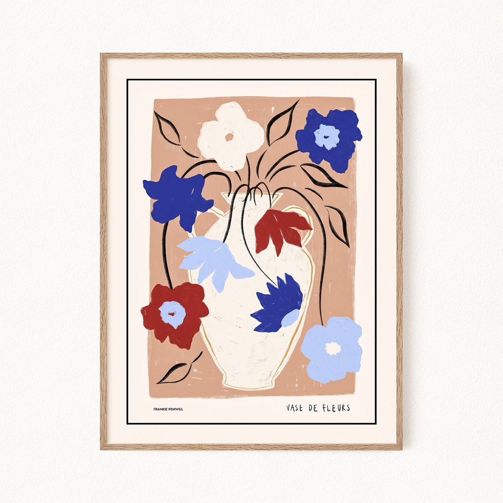 Постер для интерьера "Vase de Fleurs", 30х40 см #1