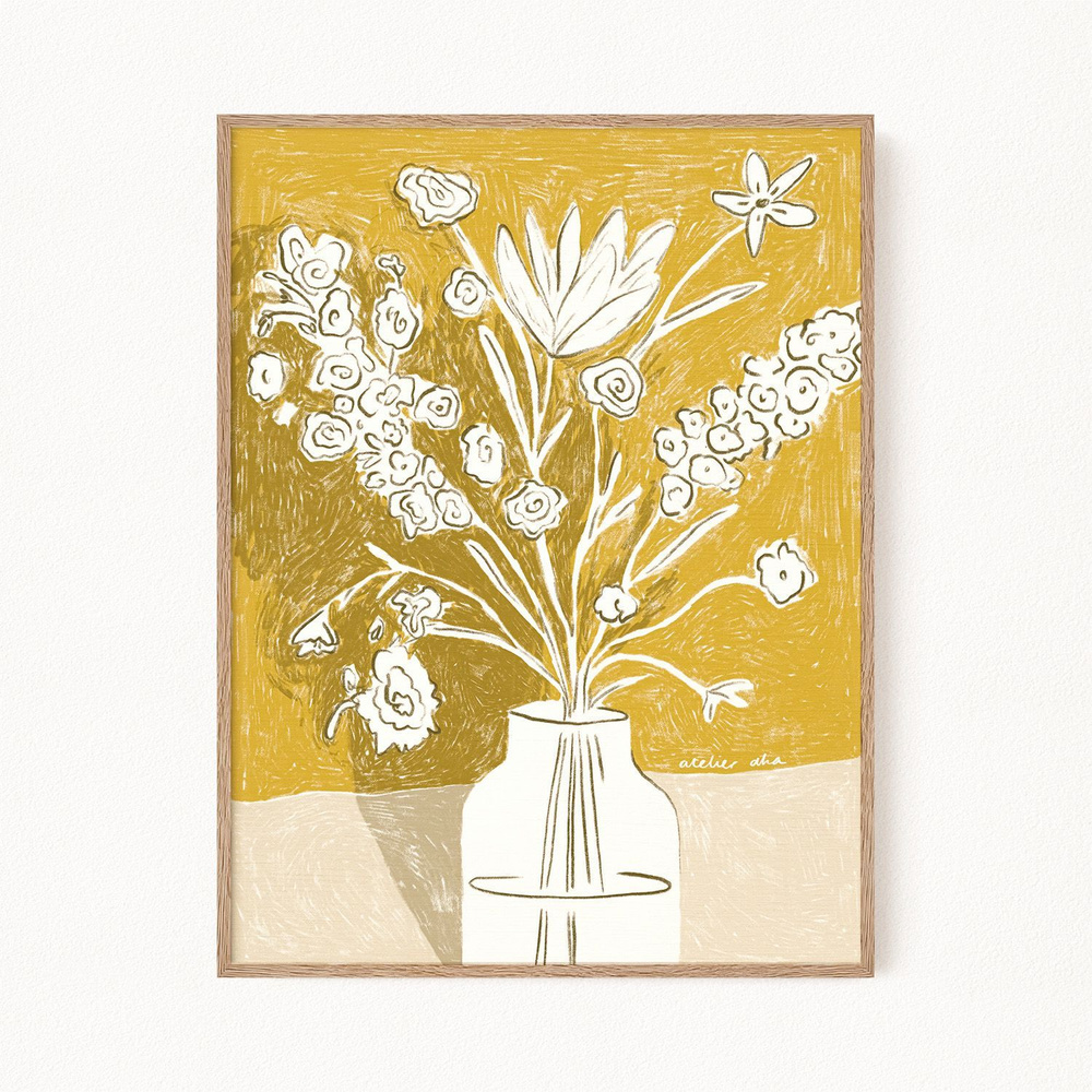 Постер для интерьера "Yellow Bouquet", 30х40 см #1