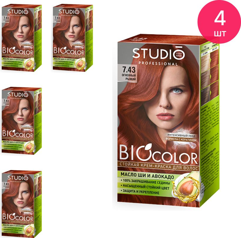 Studio Professional Essem Hair / Студио Профессионал Эссем Хаир Biocolor Крем-краска для волос стойкая #1