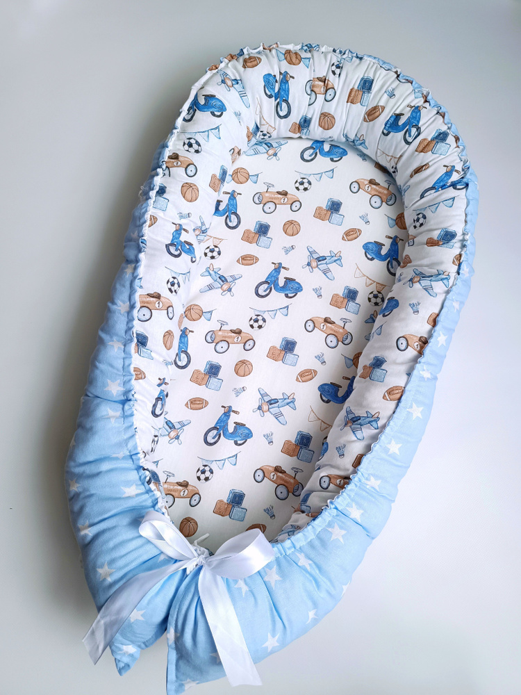 Кокон - гнездышко для новорожденных со съемным матрасиком  #1