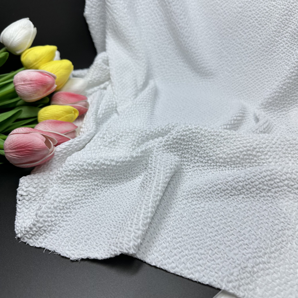 Бифлекс жатка, /длина 100 см /Ткань для купальника, ткань для шитья/цвет Белый  #1