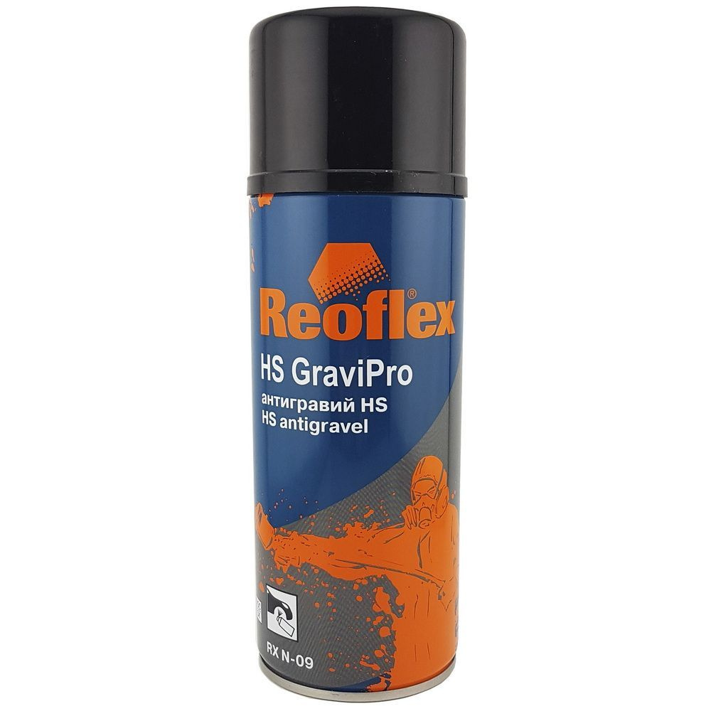 Антикоррозийный состав REOFLEX HS GraviPro Spray черный антигравий, аэрозоль 520 мл., RX N-09  #1
