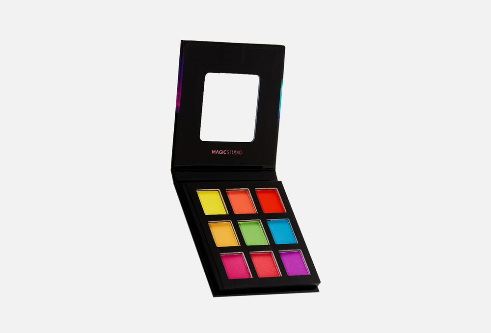 Палетка теней / MAGIC STUDIO, 9 Color Neon Formula Eyeshadow / 0.055мл #1