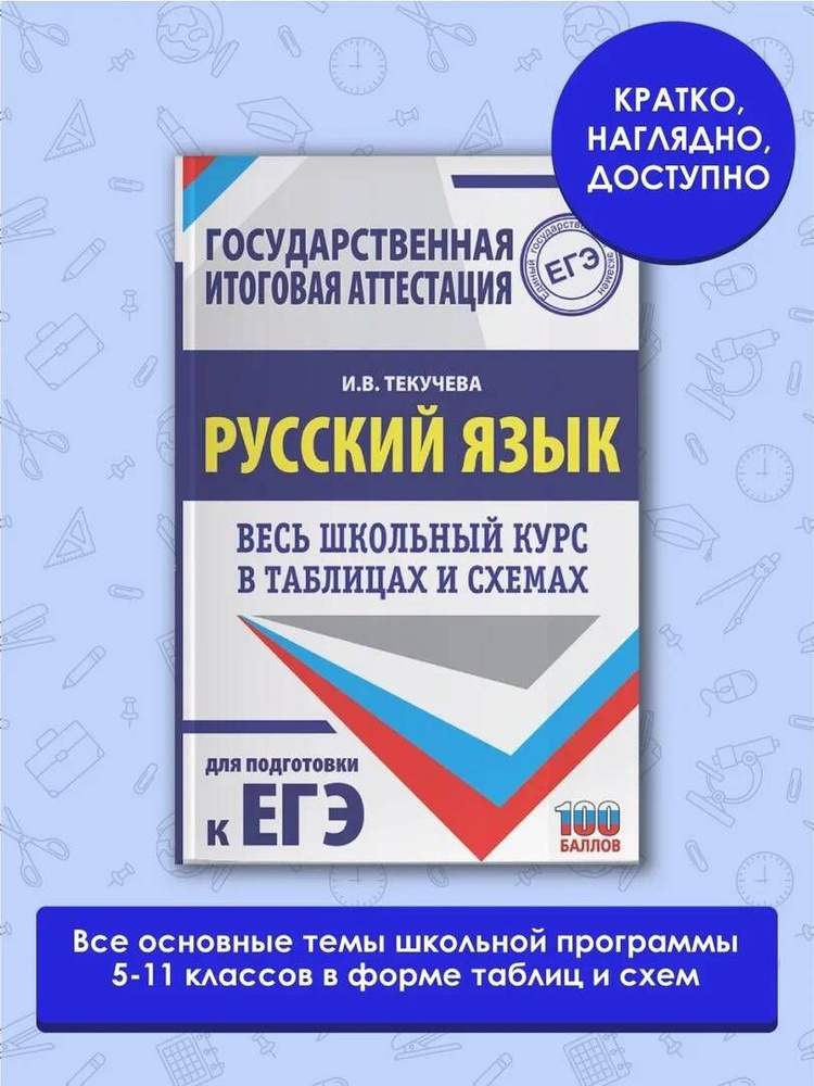 ЕГЭ. Русский язык. Весь школьный курс в таблицах и схемах для подготовки к единому государственному экзамену #1