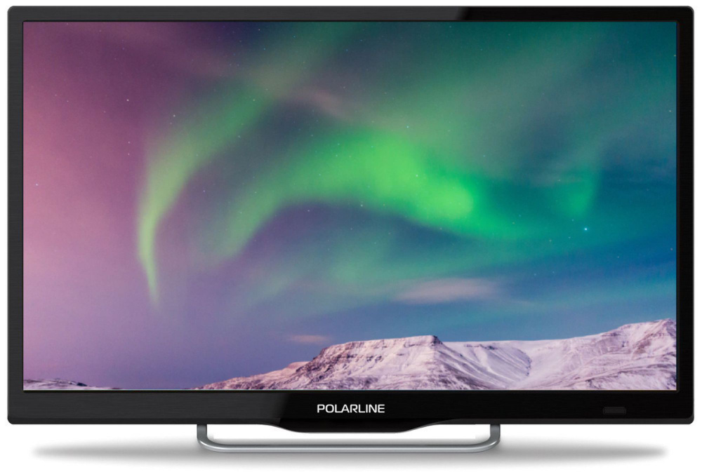 POLARLINE Телевизор 24PL12TC-T2 24" HD, черный #1