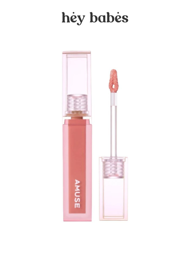 Глянцевый тинт для губ в персиковом оттенке AMUSE Dew Tint 11 Boksoonga  #1