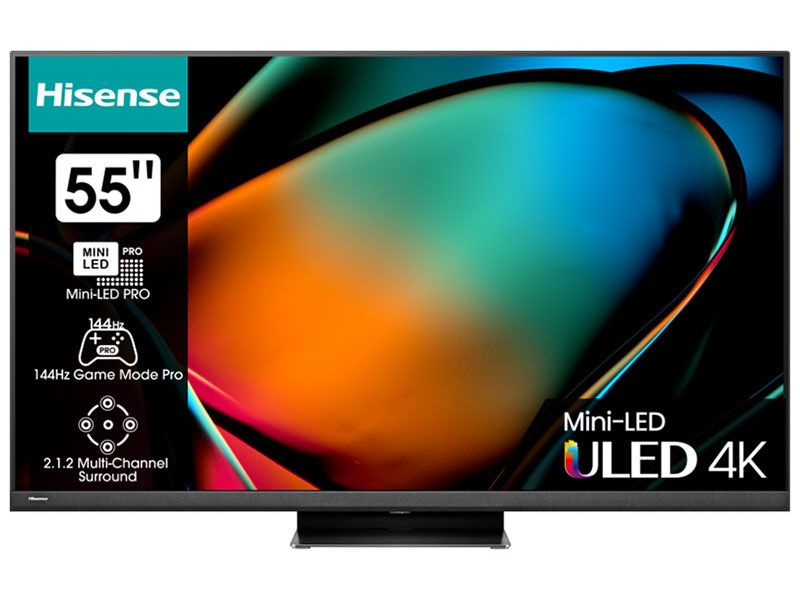 Hisense Телевизор 55U8KQ 55" 4K HDR, черный #1