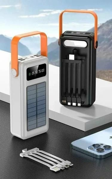 Сменная батарея для внешнего аккумулятора мобильный банк питания_USB Type-C, 50000 мАч, черный  #1