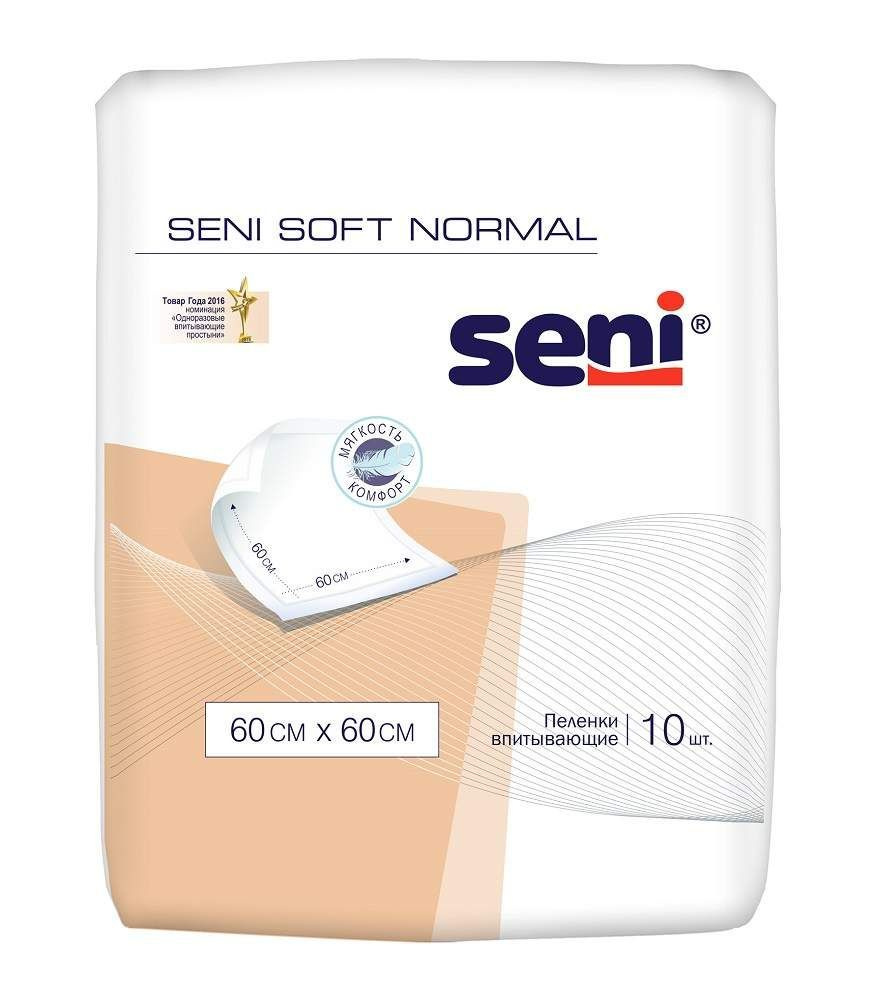 Пеленки одноразовые Seni Soft Normal 60x60 cм, 10 шт. se-091-sn1o-j02 #1