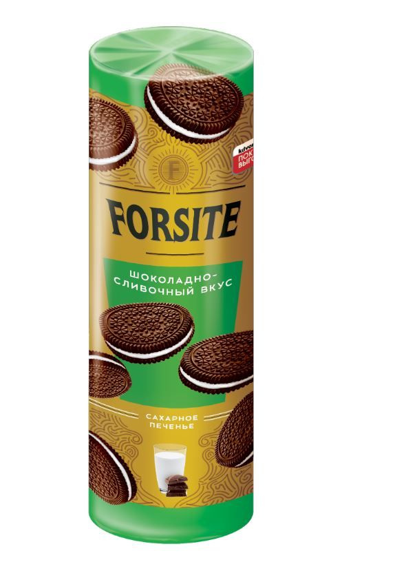 Печенье Forsite сахарное шоколадно-сливочный вкус, 220 г #1