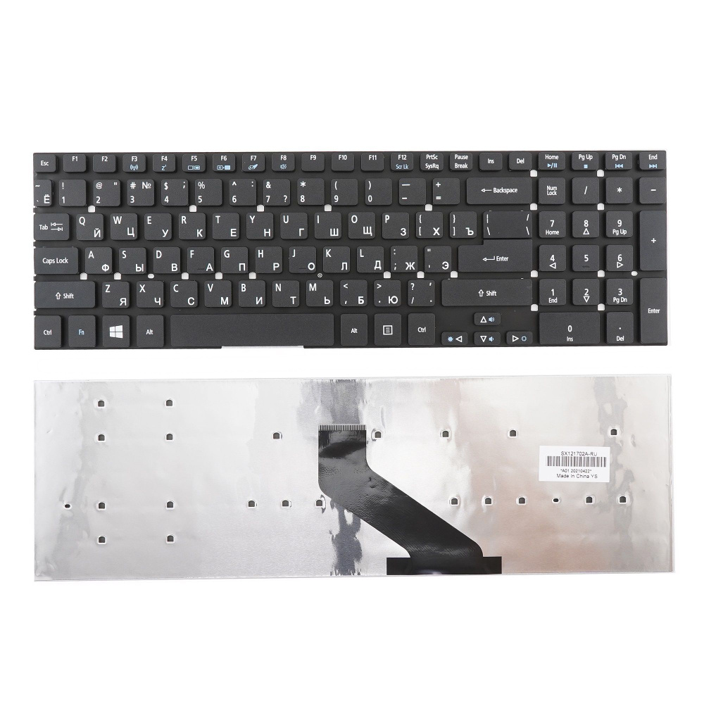 OEM Клавиатура для ноутбука Acer Aspire MS2372, Q5WV1, черная, русская, Русская раскладка, черный  #1