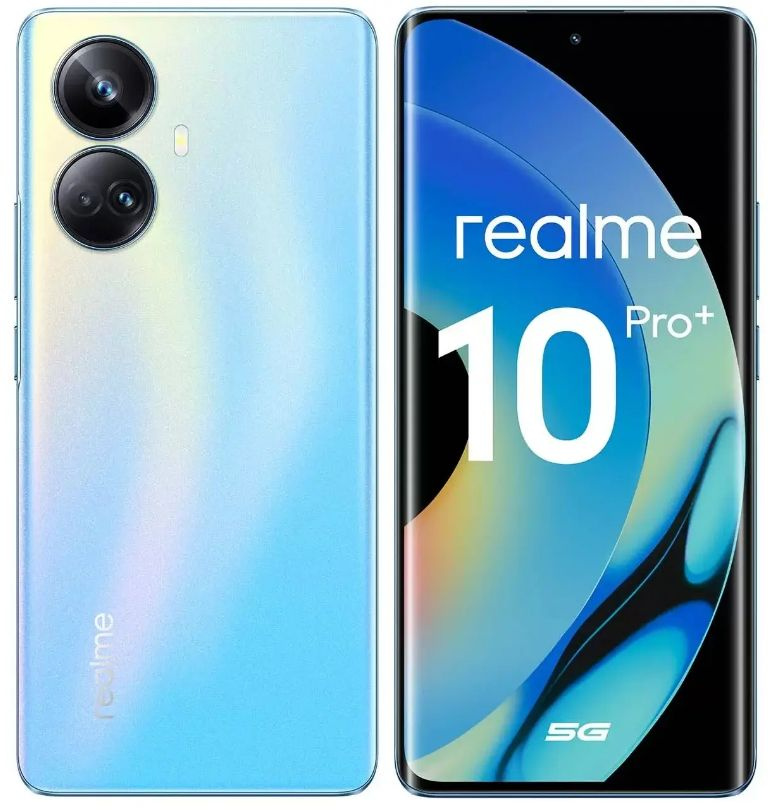 realme Смартфон 10 Pro+ 5G голубой 256 ГБ 12/256 ГБ, голубой #1