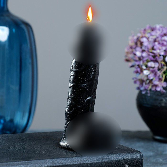 Фигурная свеча "Фаворит" черная 12 см #1