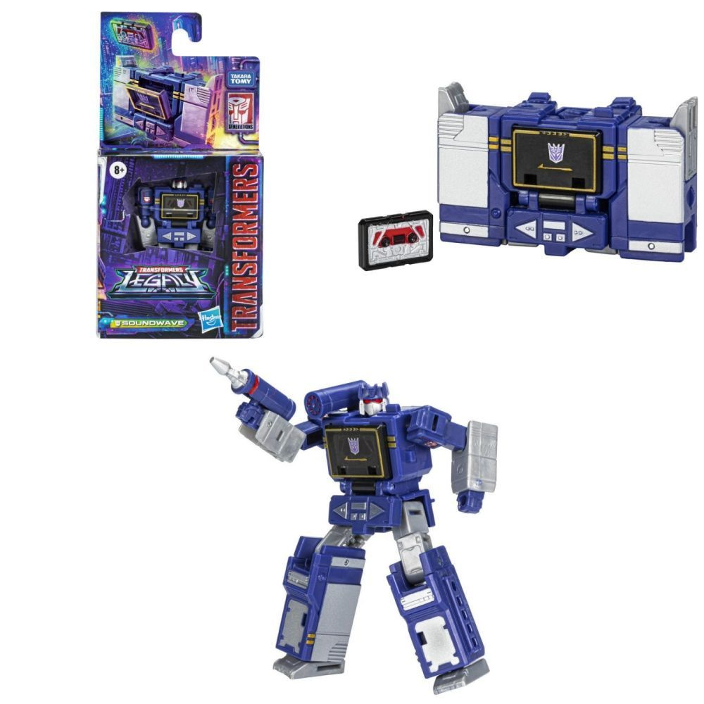 Трансформеры Hasbro Игрушка Generations Legacy Core Soundwave 3,5 дюйма (9 см) F3509  #1