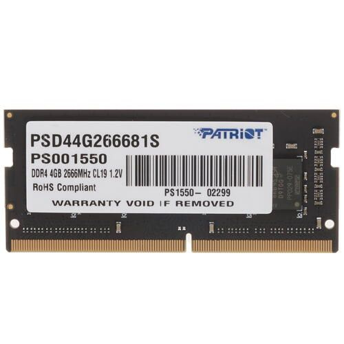 Patriot Memory Оперативная память Оперативная память SODIMM Patriot Signature Line [PSD44G266681S] 4 #1