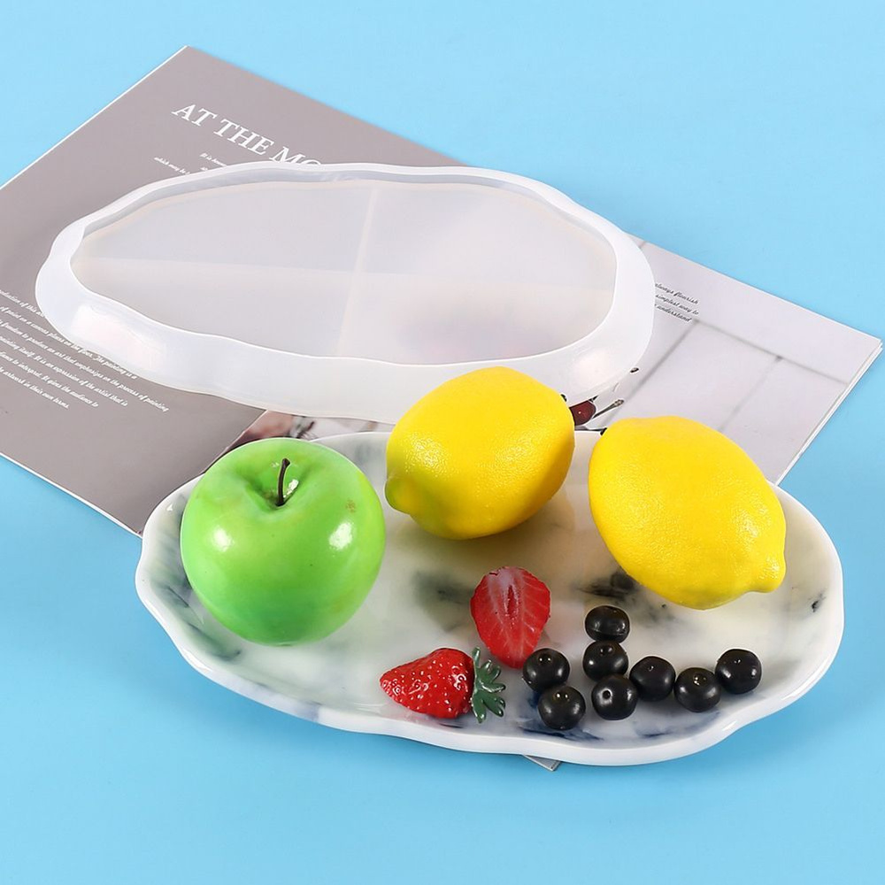 Силиконовая форма/молд для эпоксидной смолы и гипса ТАРЕЛКА овал 30 ...