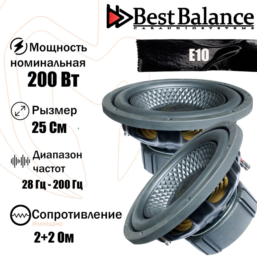 Сабвуфер пассивный Best Balance E10 10" (25.4 см) #1