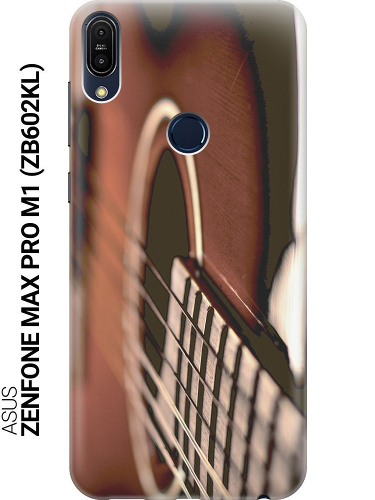 Силиконовый чехол на Asus Zenfone Max Pro M1 (ZB602KL) / Асус Зенфон Макс Про М1 с принтом "Гитара"  #1
