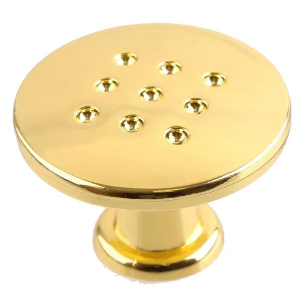 Ручка-кнопка мебельная RC011 цвет глянцевое золото #1