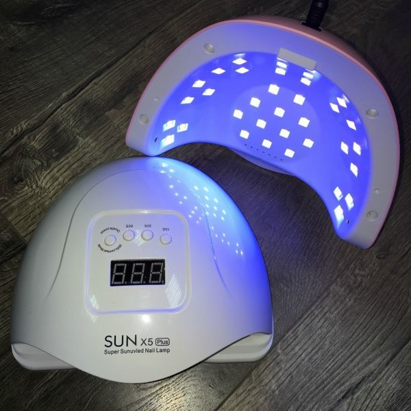 UV+LED лампа для сушки маникюра "SUN-X5-Plus" белая, 80 Вт #1